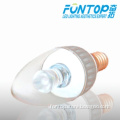2W Crystal Candle LED Bulb with Integrated LED Inside